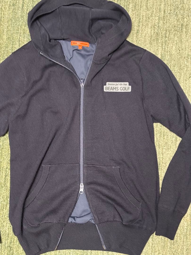 BEAMS GOLF フルジップパーカー ネイビー　Ｍ