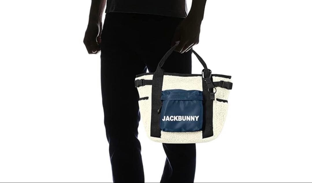 新品タグ付き！JACK BUNNYジャックバニー　ボアカートバッグ　ホワイト