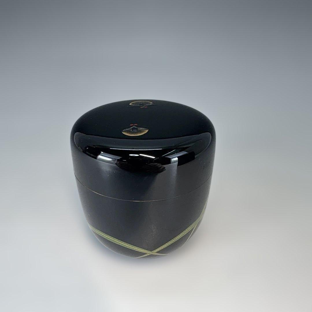 【中古品】西村宗利造　蛍蒔絵　中棗（共箱）