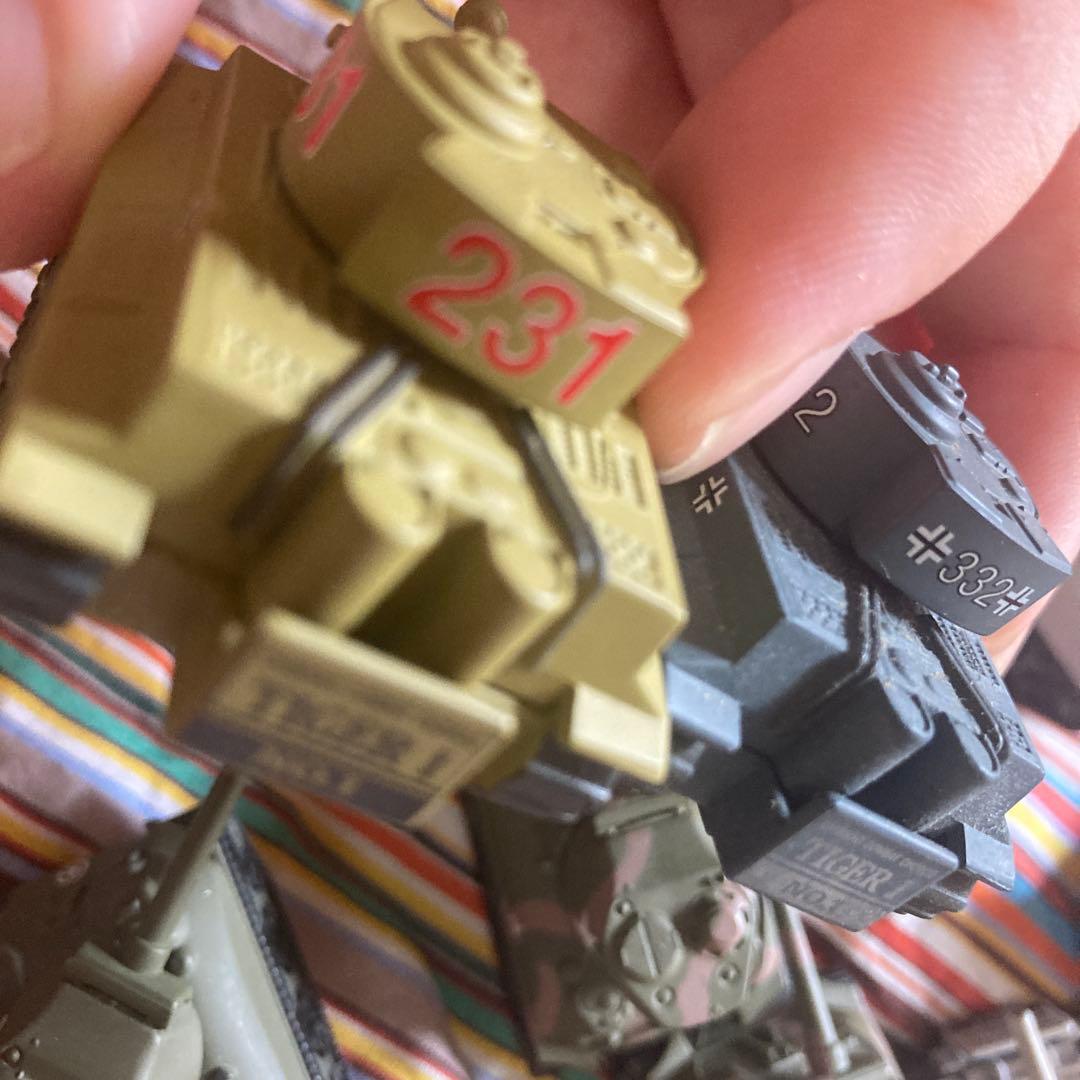 ちびっこコンバット　Ｑ　　戦車　14台　中古　　TIGER T34 コンバット