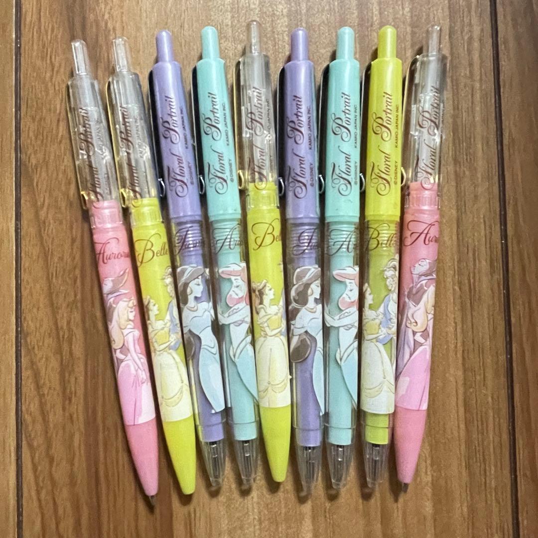 ディズニー　ボールペン　シャープペン　9本セット