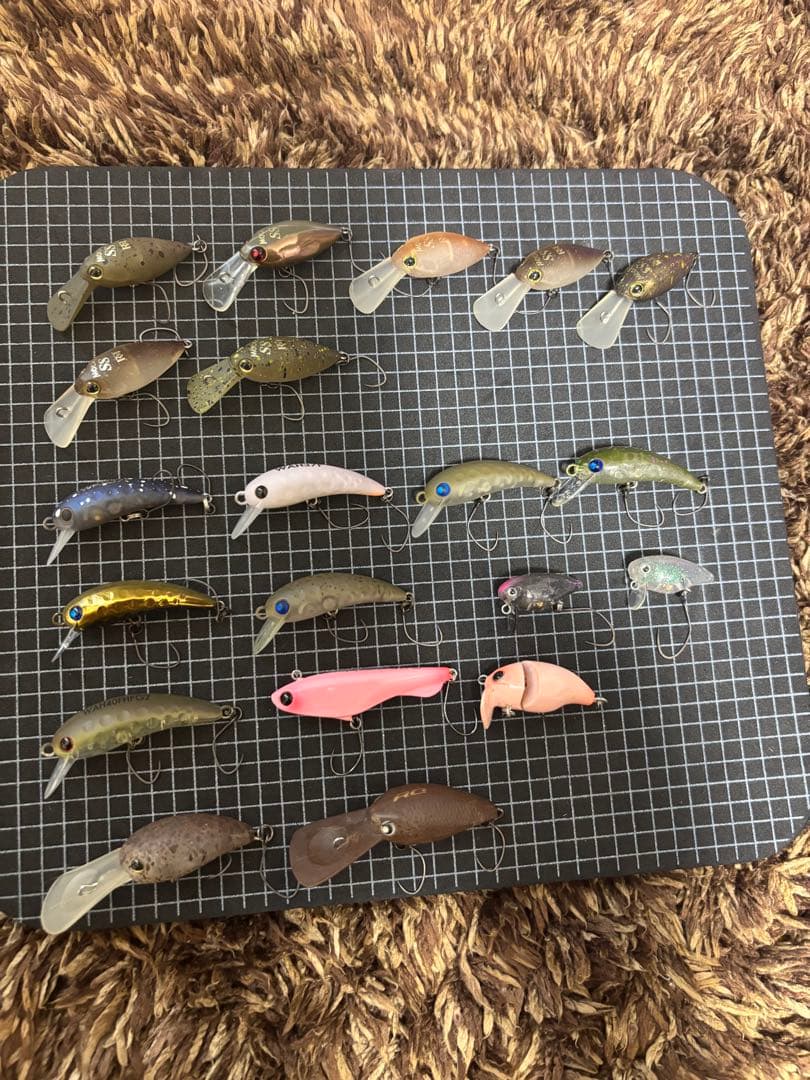 管釣りプラグセット20点(モカDRSS、ワウ37など)