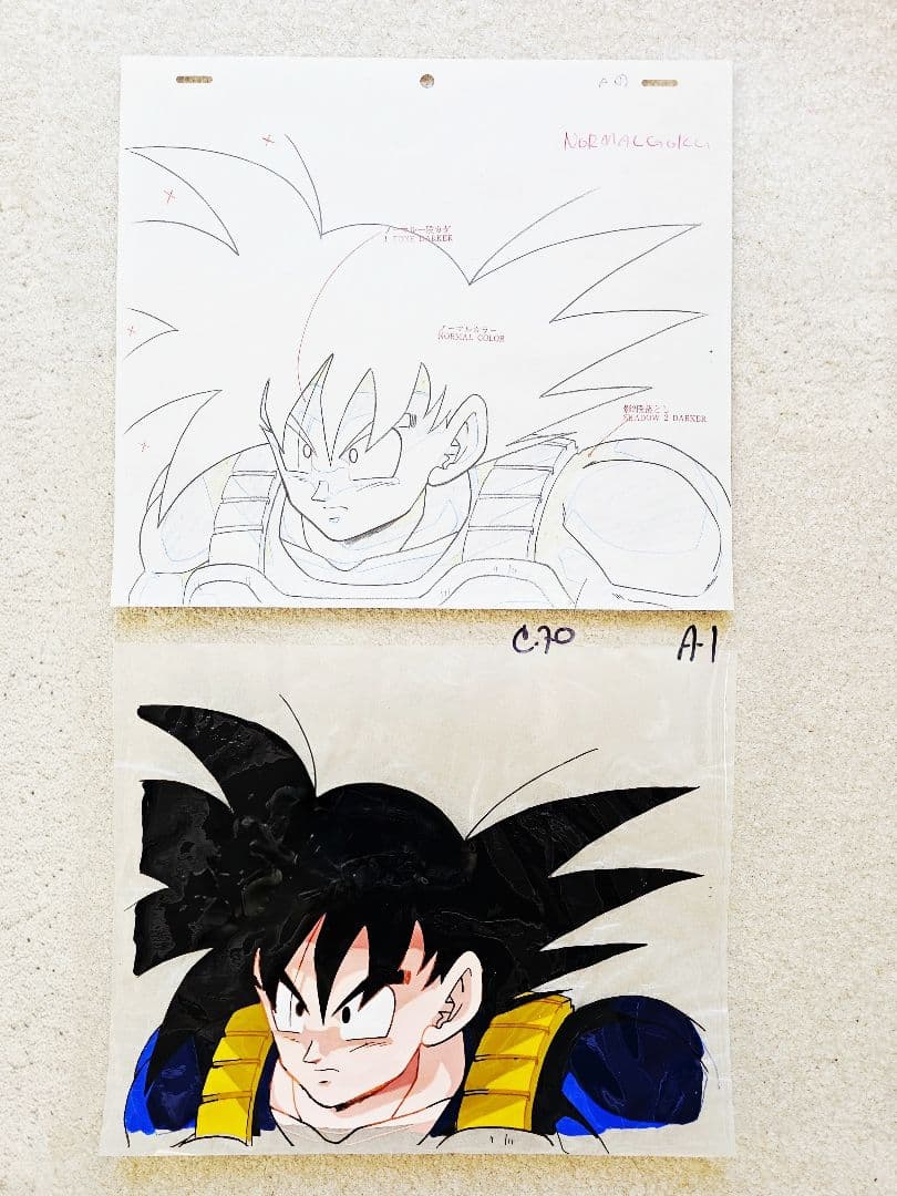 【セル画】②　ドラコンボールＺ　悟空　動画、撮影記録有り