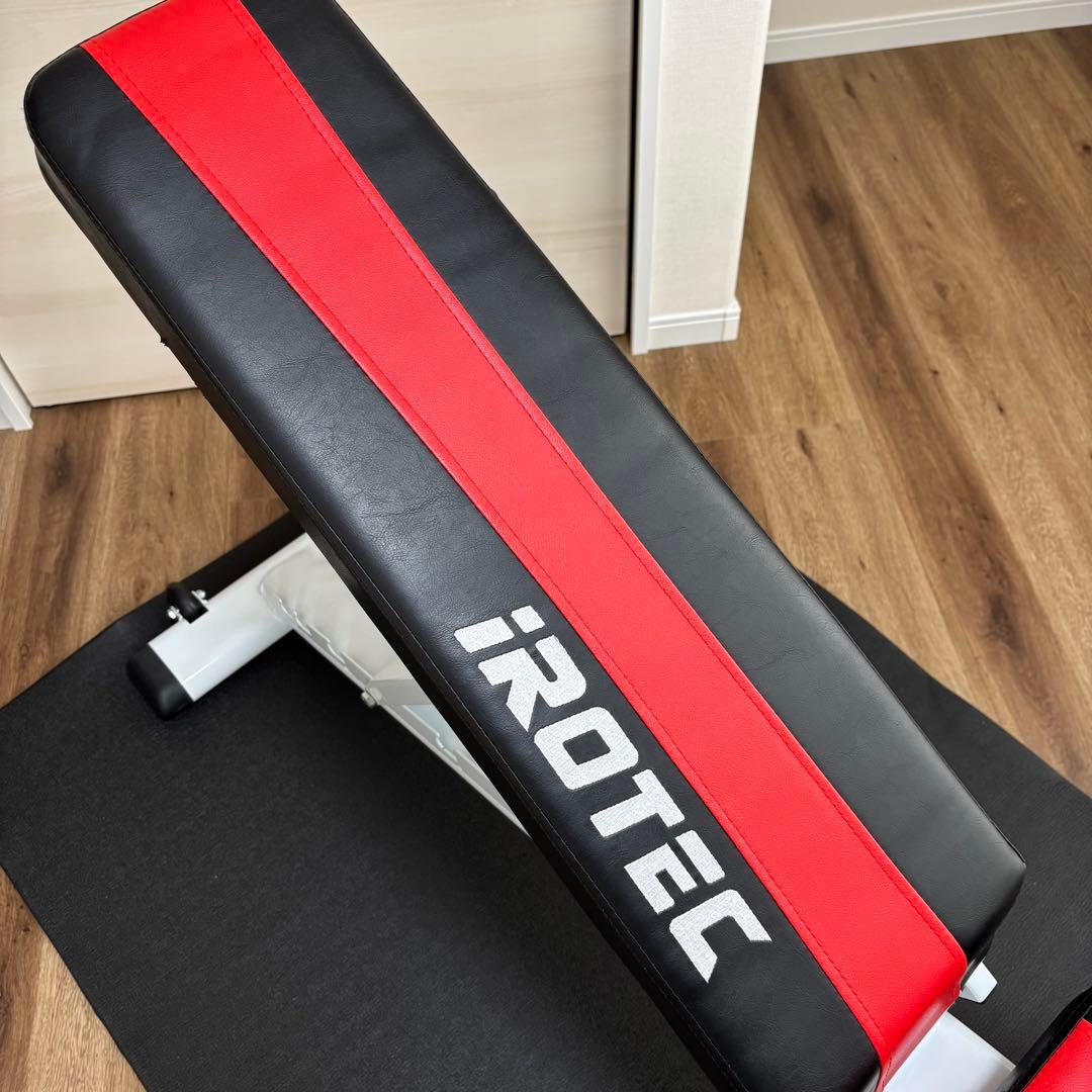 iROTEC（アイロテック） トレーニングベンチ 黒/赤