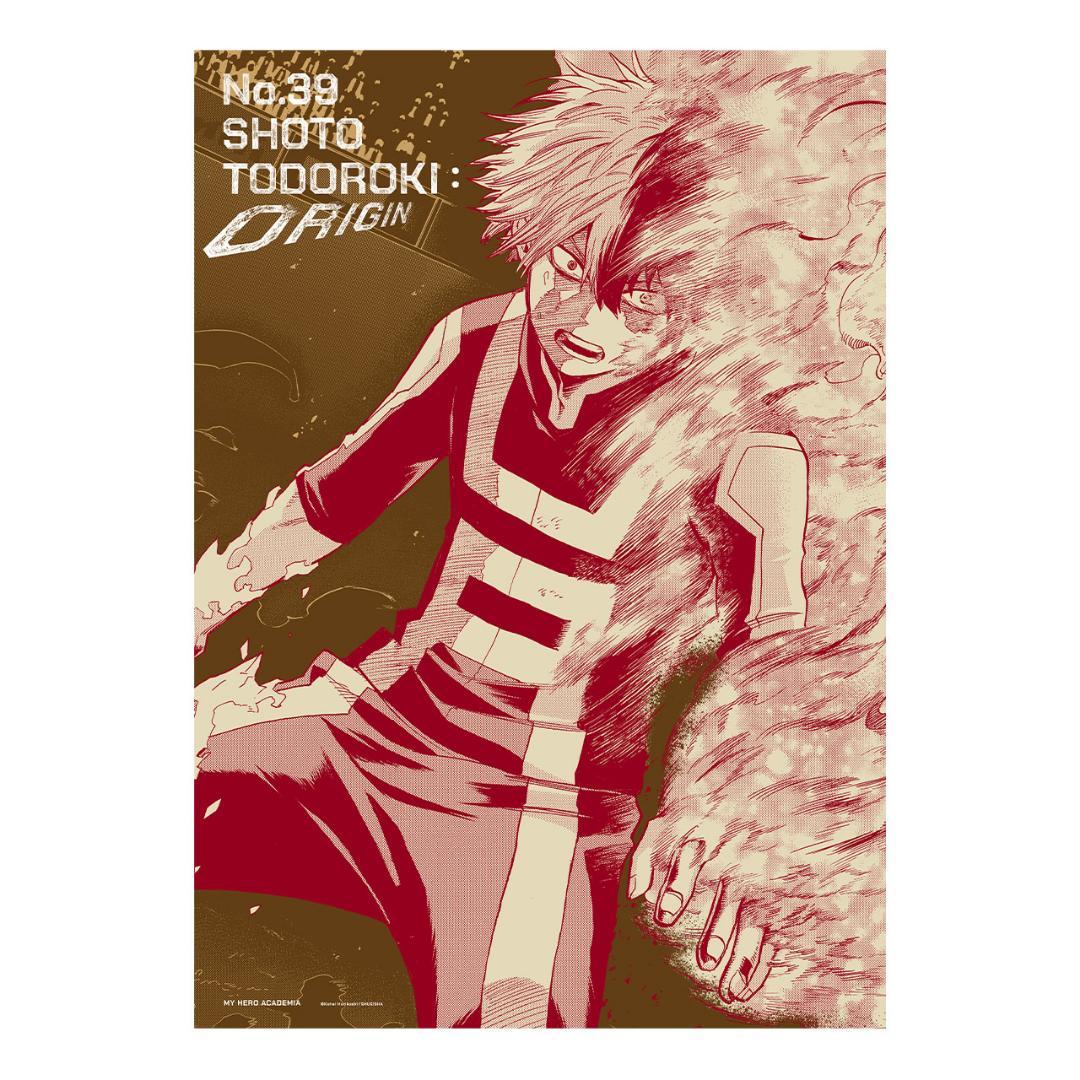 ヒロアカ原画展　ショート　ポスター＆原稿プリントセット