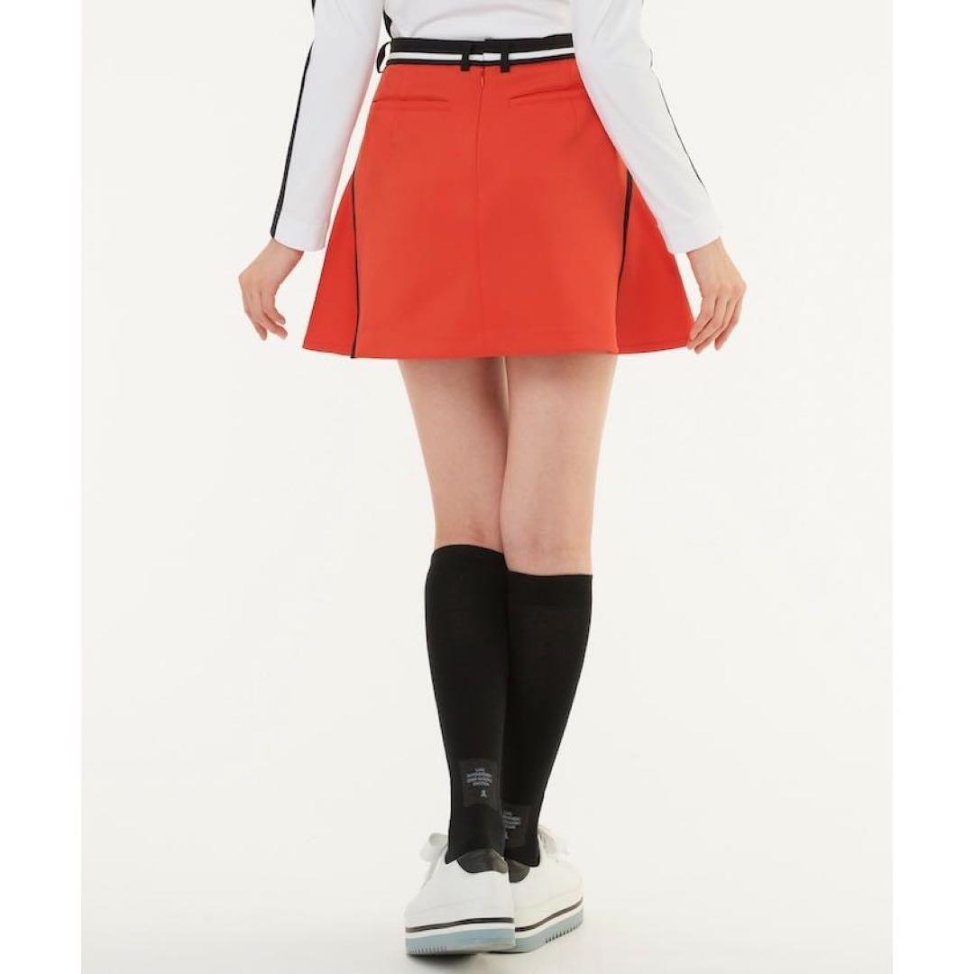 定価26400円【新品】レディース38ランバンスポール フレアスカート赤