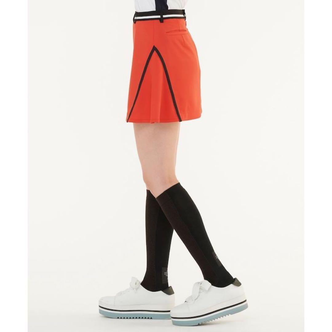 定価26400円【新品】レディース38ランバンスポール フレアスカート赤