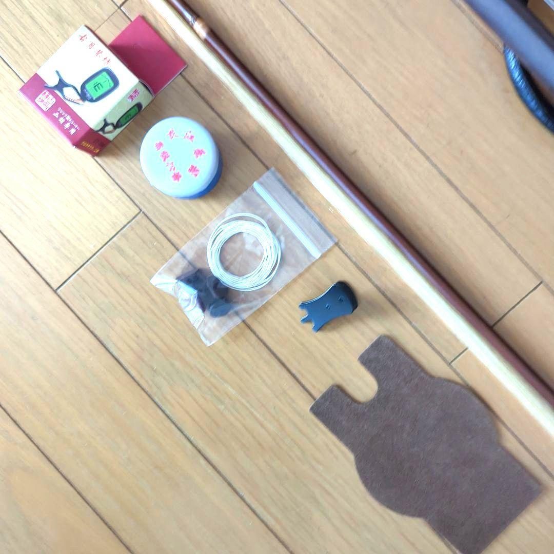 胡涵柔製作 未使用 最上級明清老紅木 回紋頭二胡7