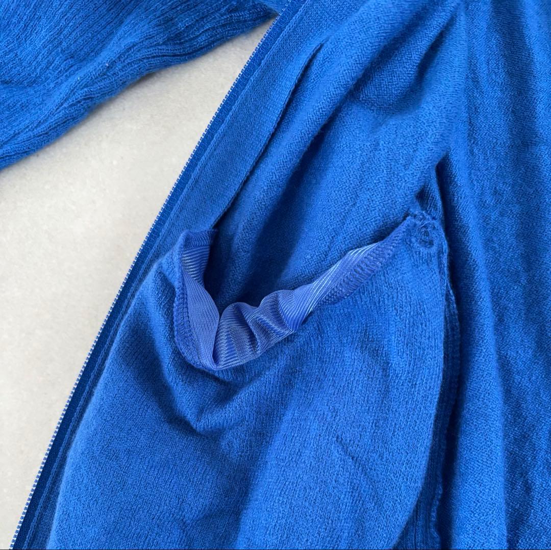 WAAC ワック ウールニット ジップジャケット ブルー　M