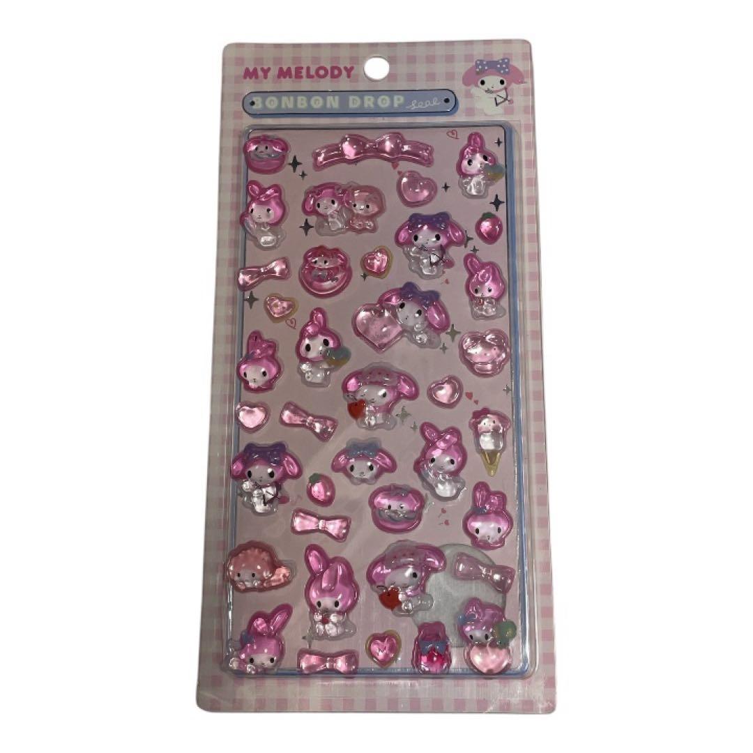 ✨️正規品✨️ボンボンドロップシール サンリオ ぷくぷく 立体 8枚セット キティ