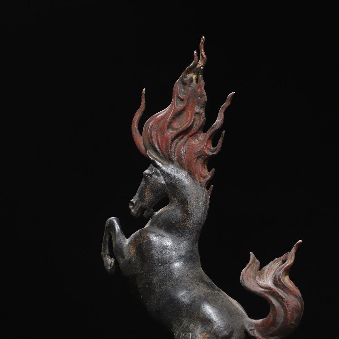 旧蔵　銅製 馬モチーフ文鎮　飾り　置物