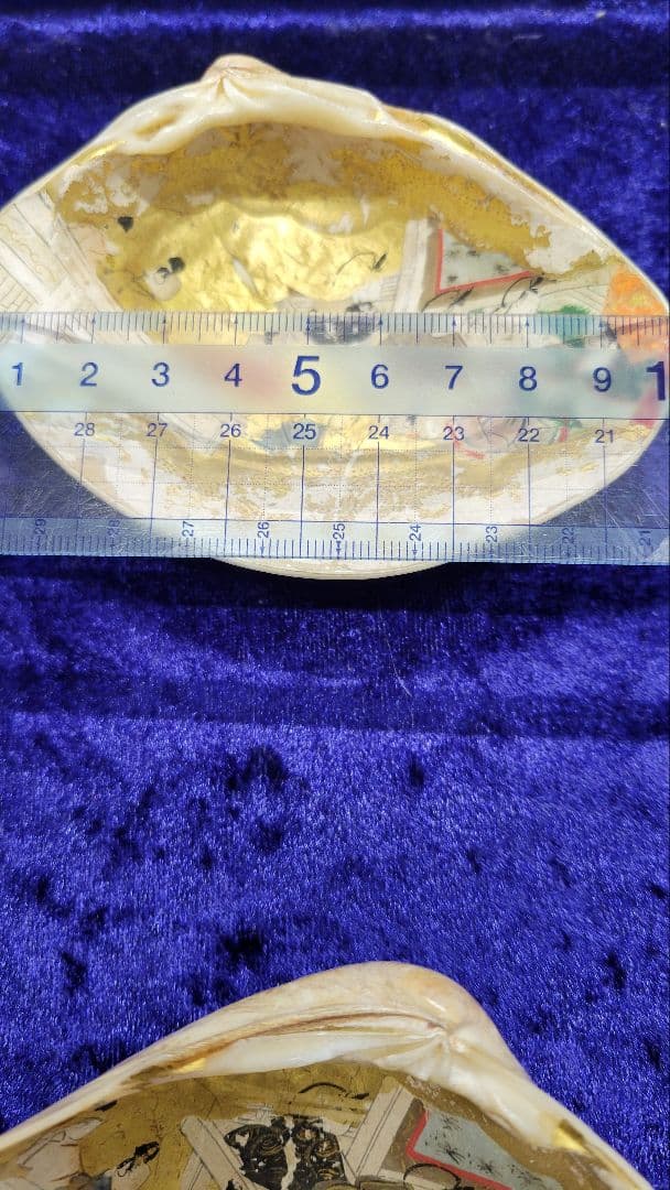 大きめ 江戸時代 貝合わせ 貝合せ 雛人形 蒔絵 ⑧金箔 源氏物語 郷土玩具