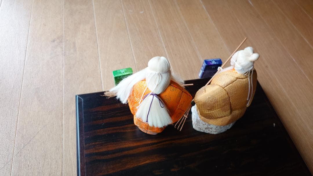 木目込人形 2体 高砂人形