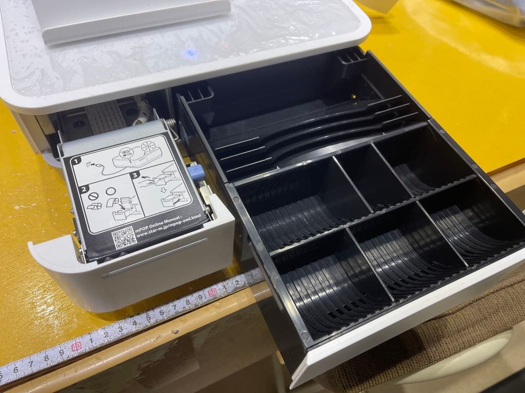 【美品】スター精密 mPOP エアレジ対応 バーコードリーダー・スタンド付