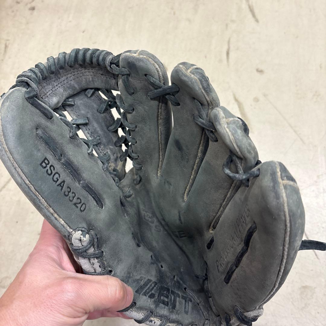 ZETT 軟式グローブ グレー 使用感あり