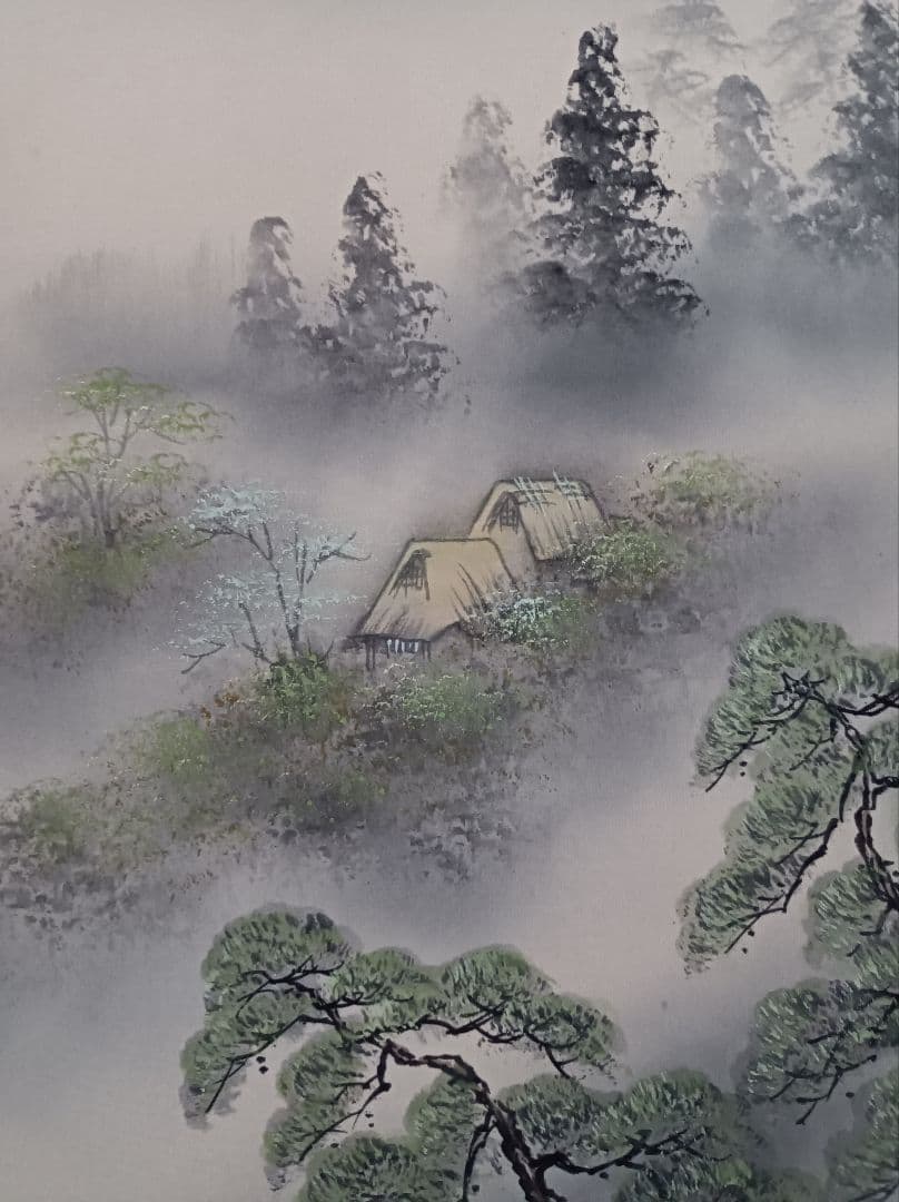 美品 軸 開運 おもてなし 絵 龍神 金運 花 山水 中国 風水 美術 インテリ