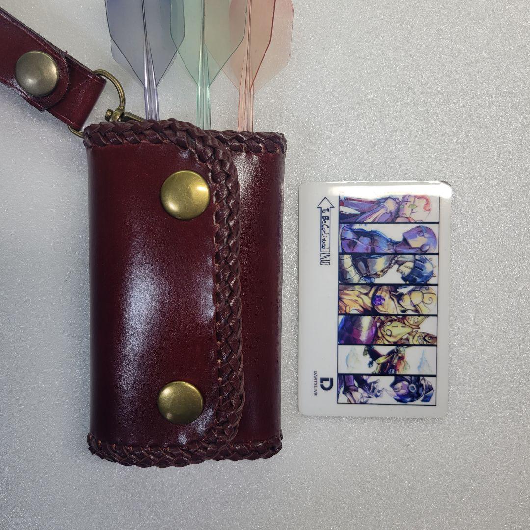 期間限定セール【OvercomeHorse 】栃木レザー製コンパクトダーツケース