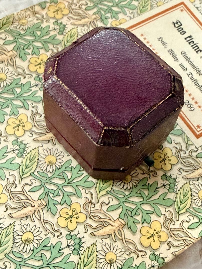 【英国アンティーク】希少 八角形リングケース／H.B. GANZ／1854創業