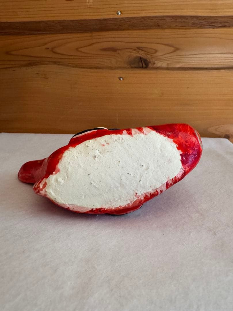 希少 中野土人形 奈良久雄 『鯛乗り恵比寿』郷土玩具 民藝 長野県