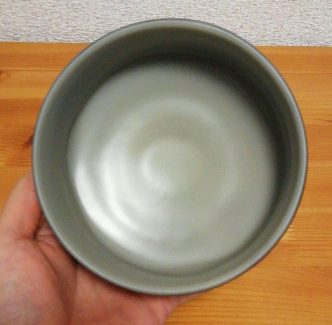 宮田高志作　宙吹　硝子　茶碗　共箱　略歴付　茶道具