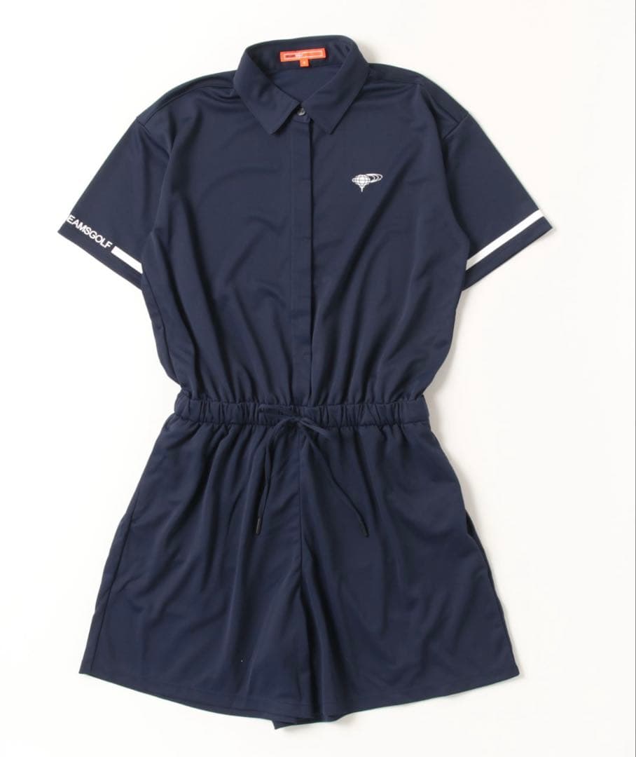 ビームスゴルフ ORANGE LABEL ストレッチ 袖ロゴ オールインワン