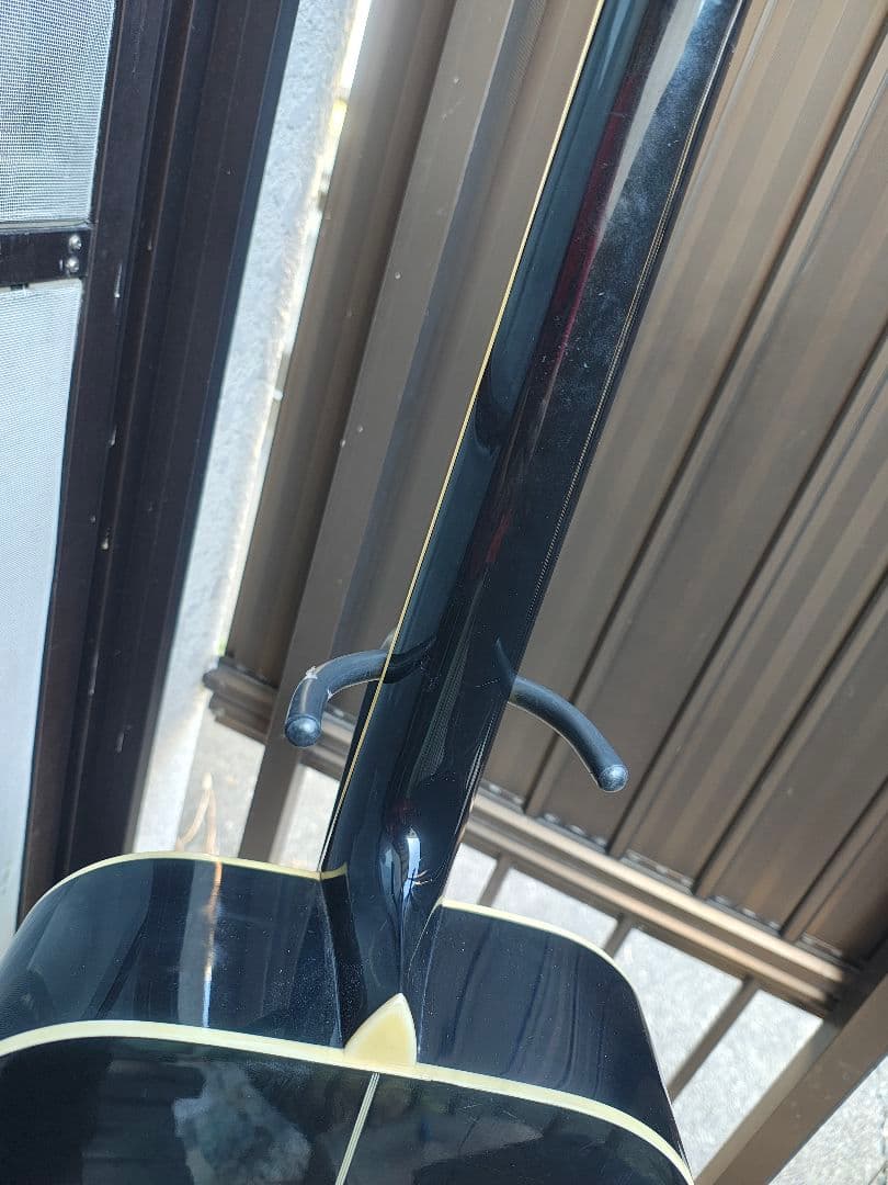 美品 ブラックハミングバード ピックアップ付エレアコ レリック加工