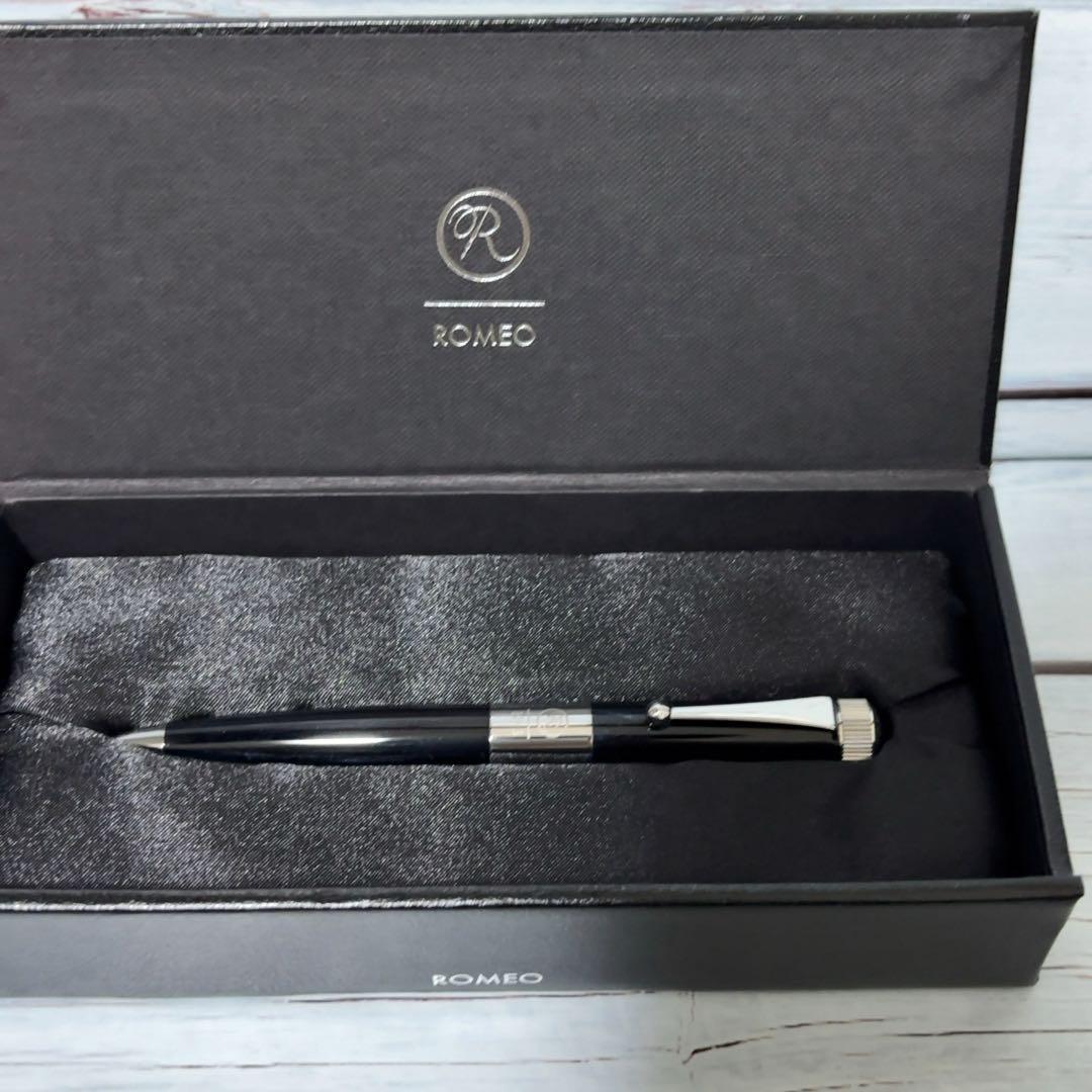 新品未使用 ROMEO No.3 五大陸 別注ボールペン ネイビーブルー ロメオ