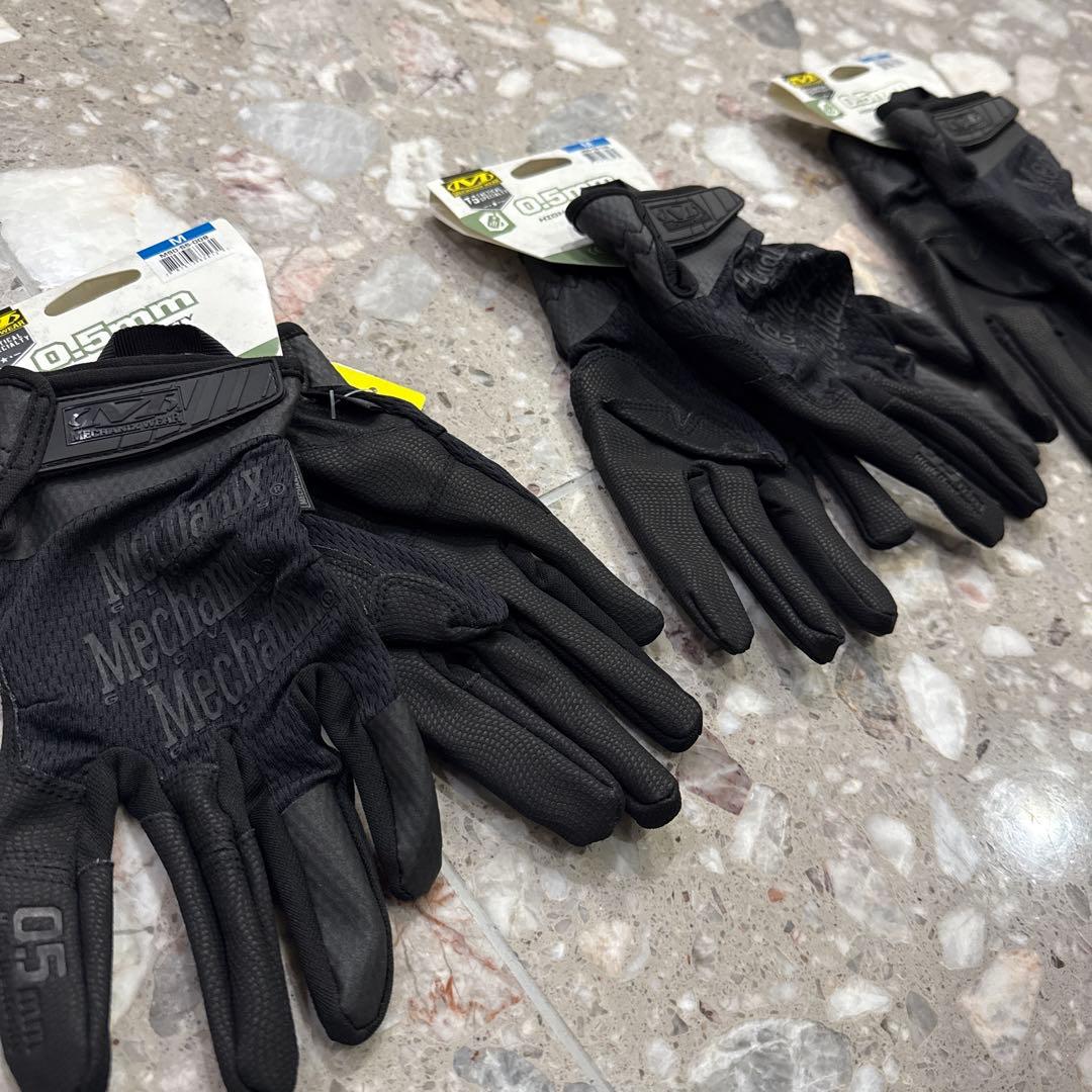 【3セット】サバゲー用グローブ Mechanix Wear0.5mmブラック M