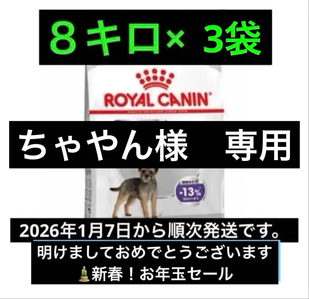 ちゃやん CANIN 小型犬用ドライフード 8キロ×3袋