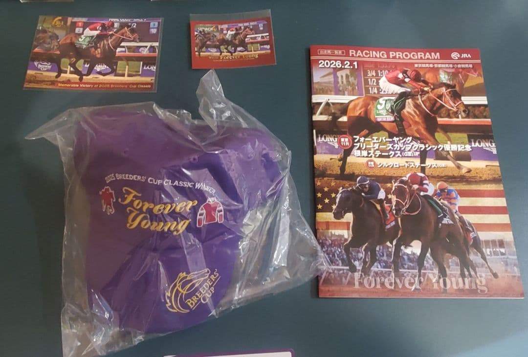 競馬　JRA　フォーエバーヤング　キャップ　UMACA シール　他　セット