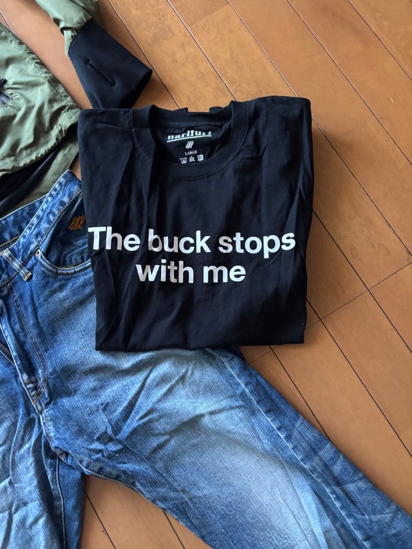 NARIFURI サイクリング　ジャケット　デニム　Tシャツ