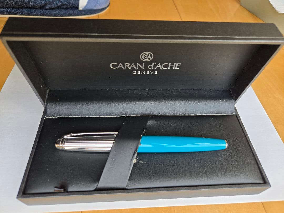 カランダッシュ レマン 万年筆 ターコイズ、インク付