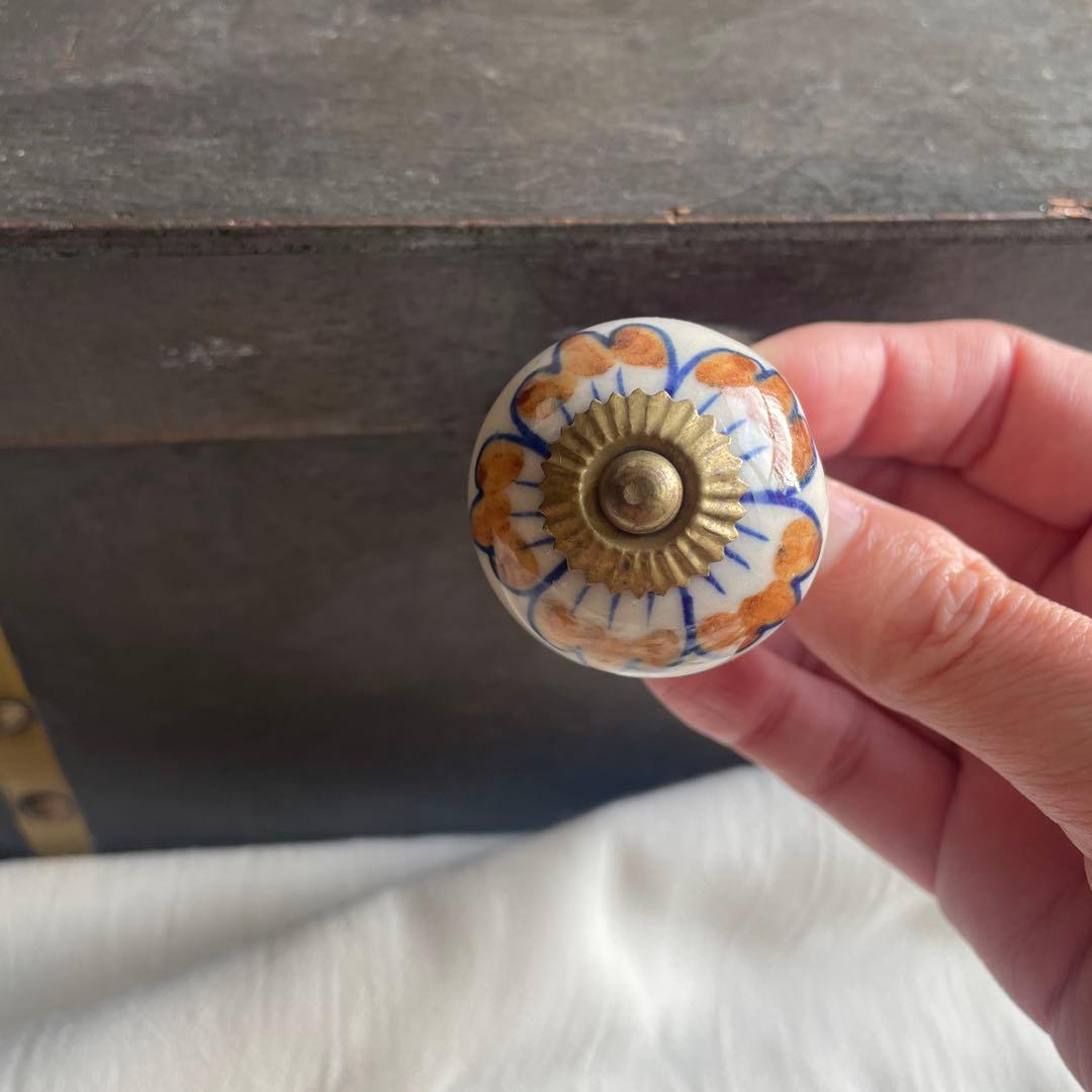 ★フランス　アンティーク　引き出し　家具　ドロワー　陶器　取っ手　持ち手　ノブ