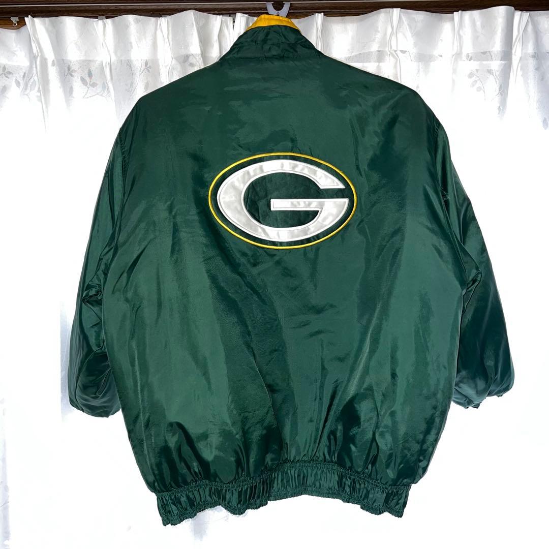 PACKERS ダウンジャケット 緑/黄　黒