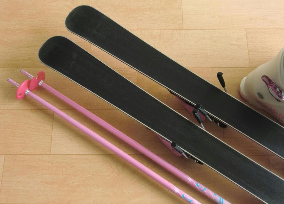 ■■送料無料■KAZAMA■子供用スキーセット■116/22■WAX■女の子■■