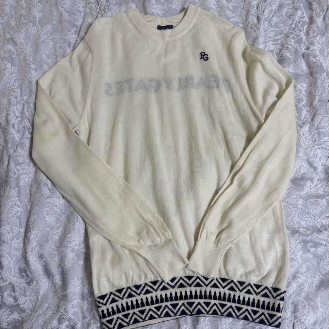 PEARY GATES ウール100％ セーター ニット 薄手 パーリーゲイツ