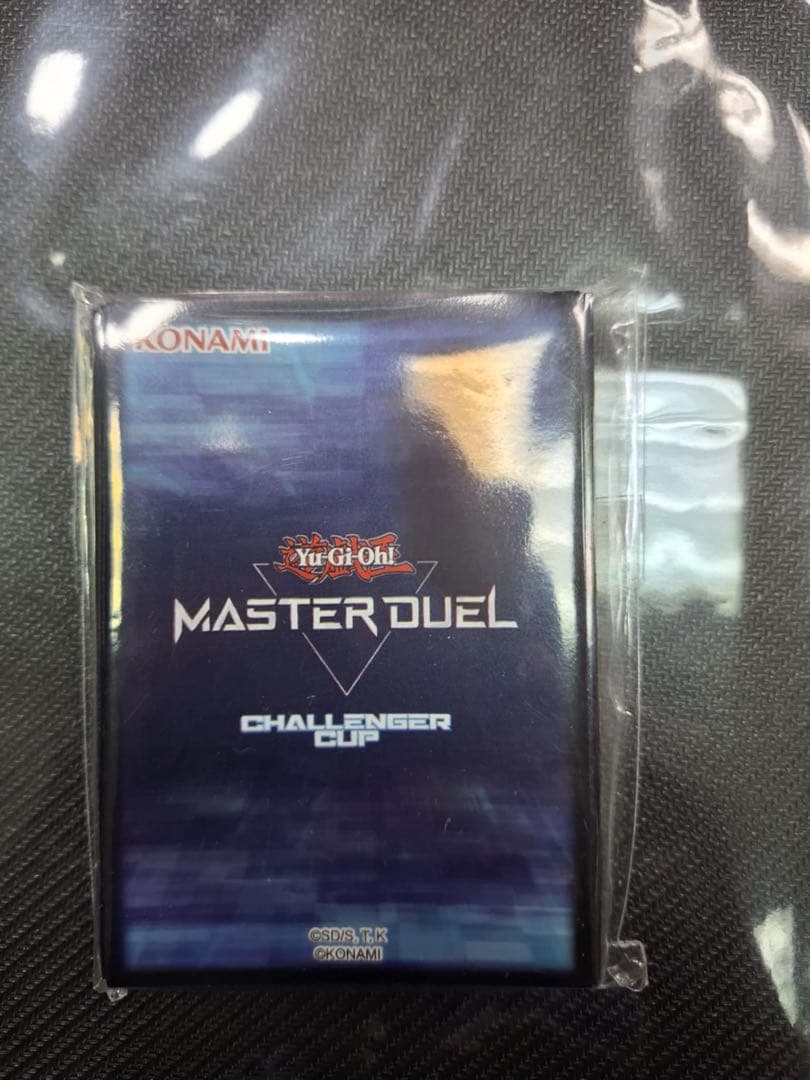 遊戯王　マスターデュエル　公式　スリーブ　青文字　青背景　50枚入