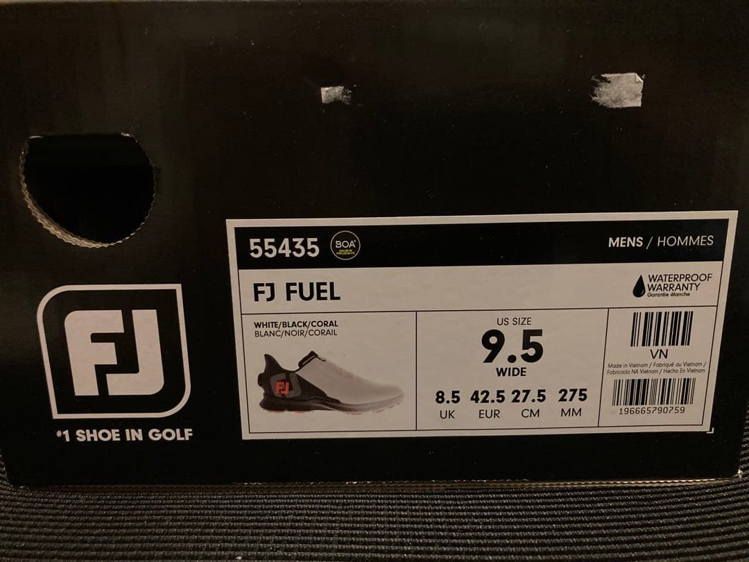 (新品)FJ FUEL ゴルフシューズ 9.5 27.5 (現行品)