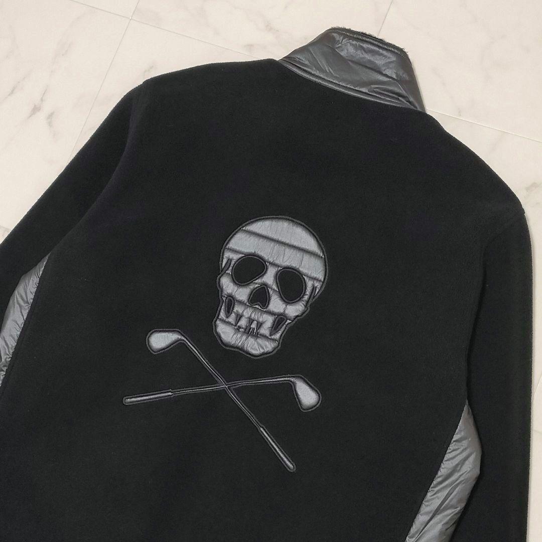 MARK&LONA　ハイブリッドダウンジャケット　スカルロゴ　ジップ　サイズ50