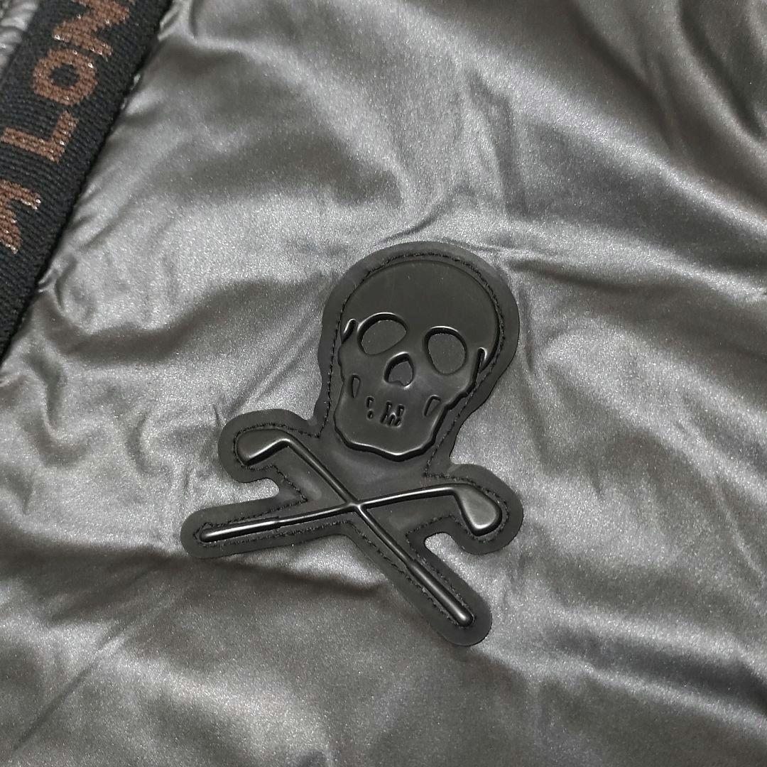 MARK&LONA　ハイブリッドダウンジャケット　スカルロゴ　ジップ　サイズ50