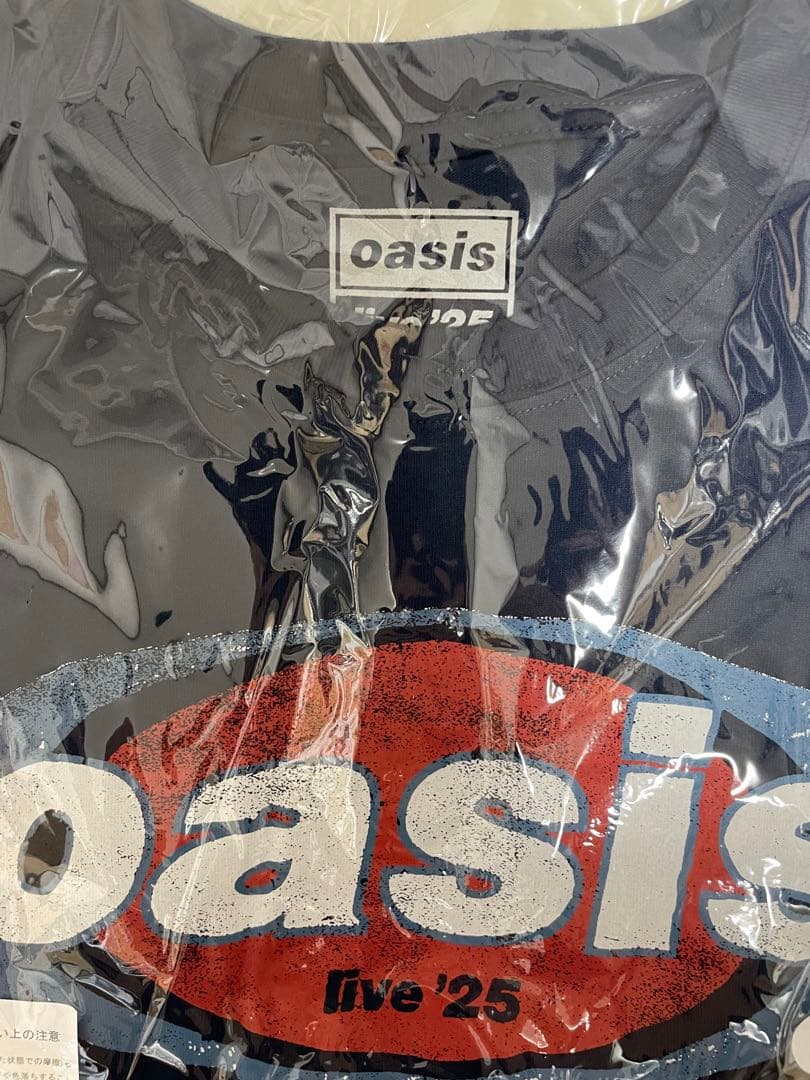 即完売 LサイズOasis live'25 TシャツNavyオアシス アディダス