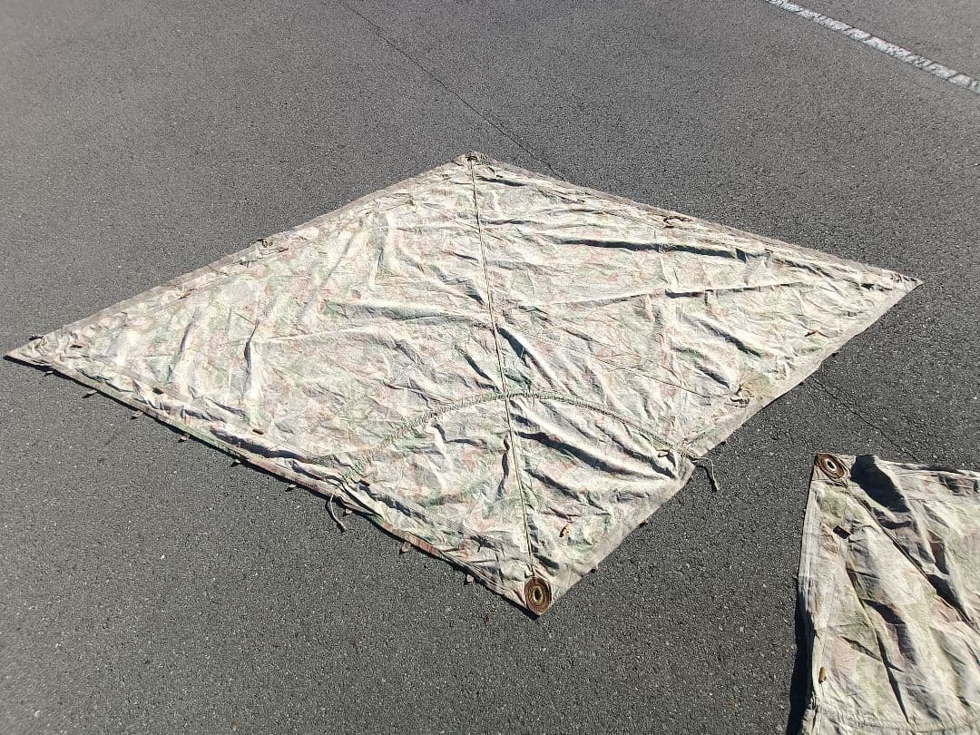 【軍幕】チェコスロバキア軍 初期菱形 2枚 クラウドカモ