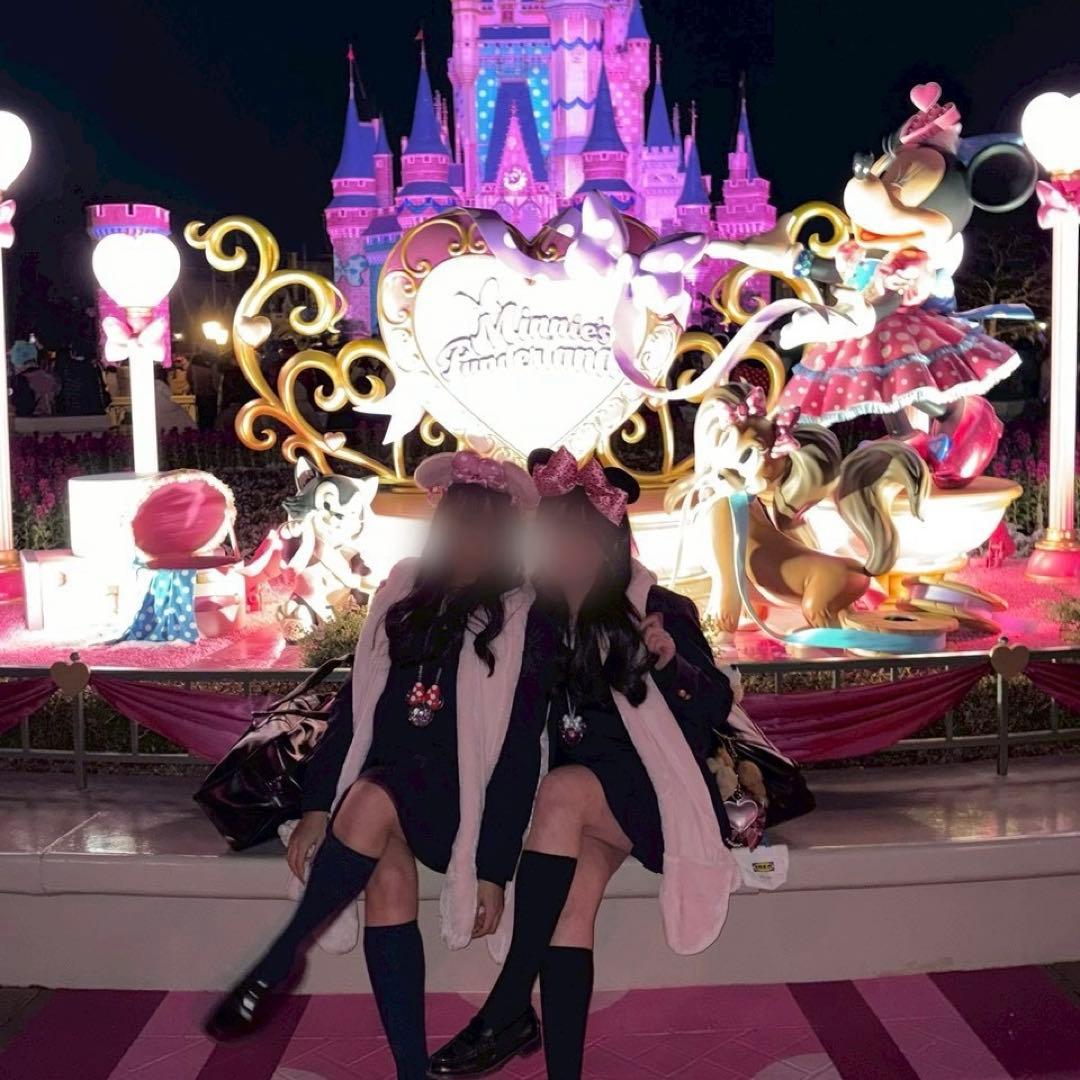 ディズニー カチューシャ マフラーキャップ ピンク ミニー イヤリング リボン