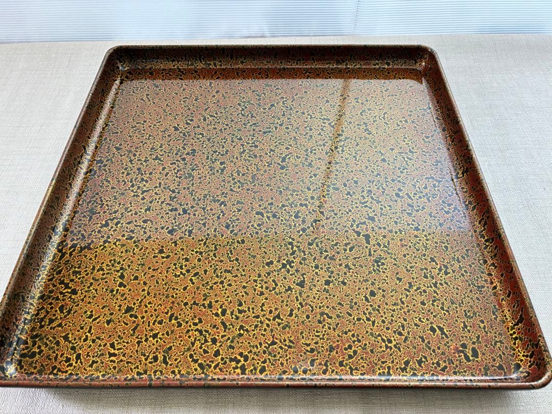 昭和レトロ 津軽塗 角膳漆器 [約35㎝] 8枚セット 和食器 業務用にも