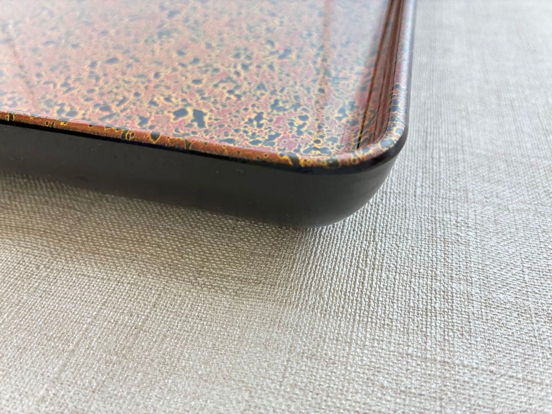 昭和レトロ 津軽塗 角膳漆器 [約35㎝] 8枚セット 和食器 業務用にも