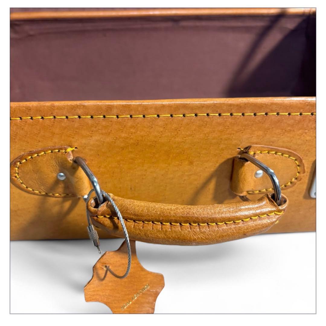 希少 アンティーク トランクケース 革製 鞄 小さいかばん 手持ち ミニトランク