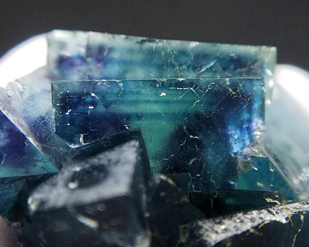 382 オコルス鉱山 フローライト ブルー グリーン パープル 蛍石