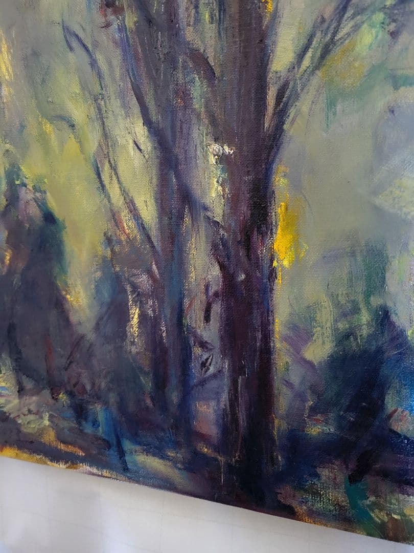 No.6「去りゆく啓蟄」油絵 キャンバス