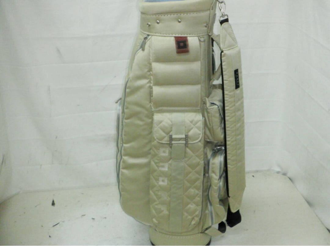 ONOFF オノフ ツイル 8.5型 キャディバック アイボリー ゴルフバッグ