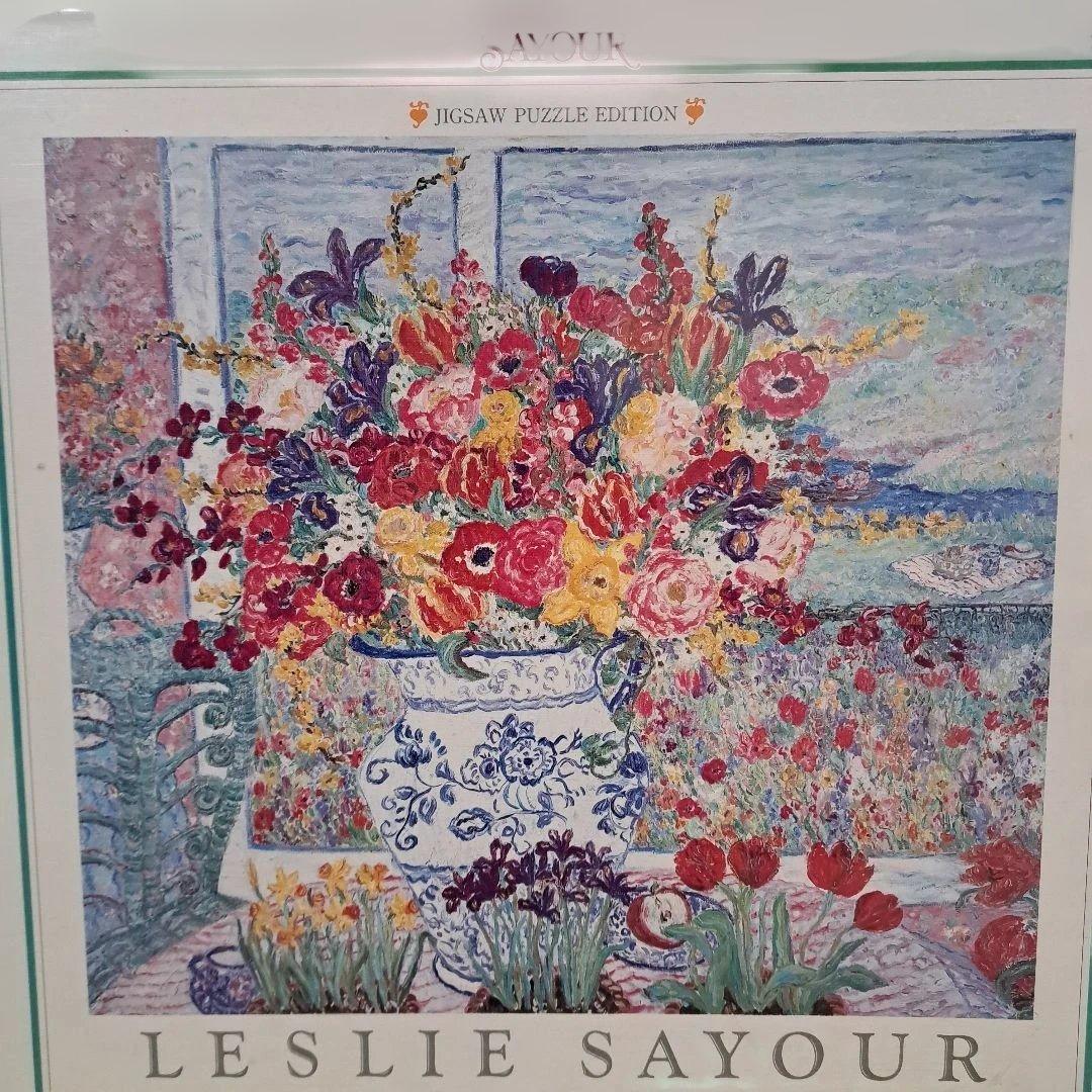 【未開封】 レスリー・セイヤー 緑のイスと花 ジグソーパズル 1020ピース